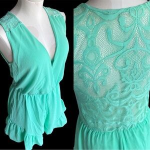 Illa Illa Romper with Lace Back Small
